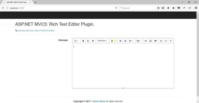 ASP.NET MVC 5 - ویرایشگر متن غنی (WYSIWYG).