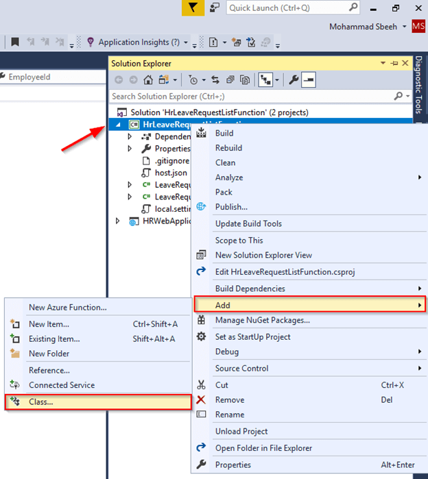 ایجاد و مصرف تابع Azure از ASP.NET Core