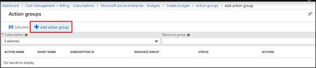 نحوه هشدار/مانیتور کردن محدودیت هزینه برای گروه منابع در Microsoft Azure