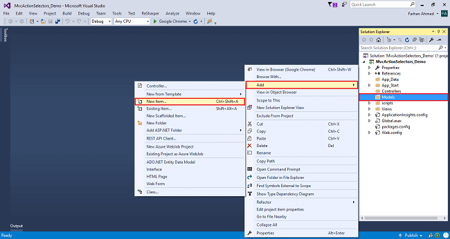 انتخابگر غیرعملی در ASP.NET MVC