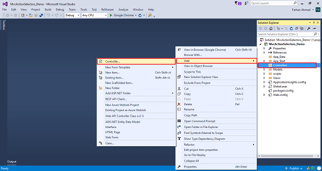 انتخابگر غیرعملی در ASP.NET MVC