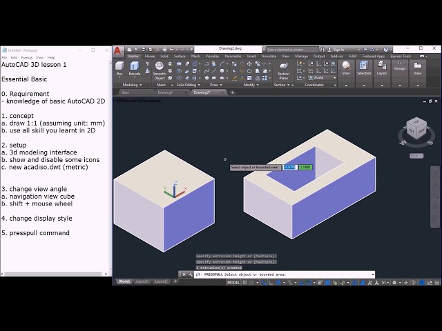 فیلم آموزشی: آموزش مقدماتی تا پیشرفته autocad 3d: درس 1 معرفی و راه ...