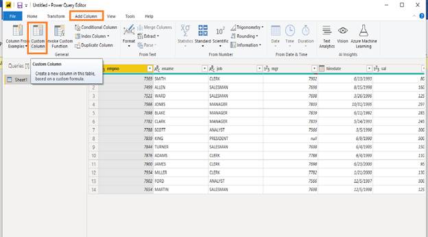 اضافه کردن یک ستون سفارشی در Power BI