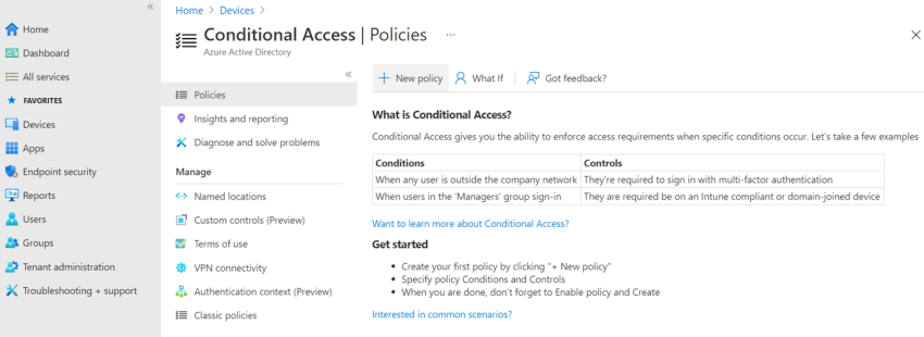دسترسی به منابع مایکروسافت 365 را از دستگاه ویندوز مدیریت نشده مسدود کنید