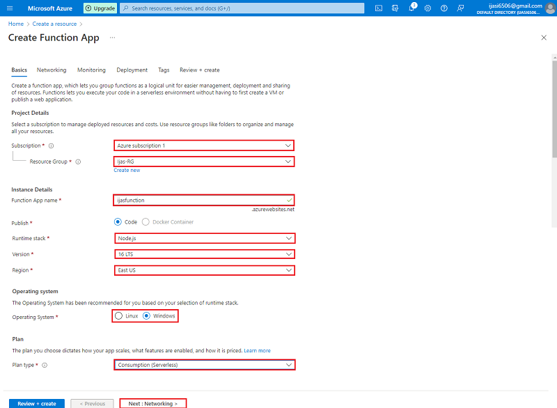 یک برنامه کاربردی در Azure ایجاد کنید