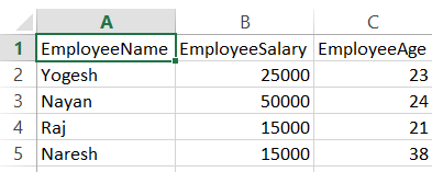 جدول ایجاد کنید و داده ها را با استفاده از فایل CSV در SQL Server قرار دهید