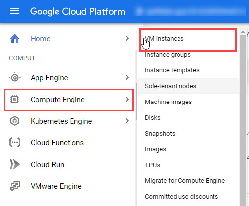 نمونه ماشین مجازی را در Compute Engine در Google Cloud Platform ایجاد کنید