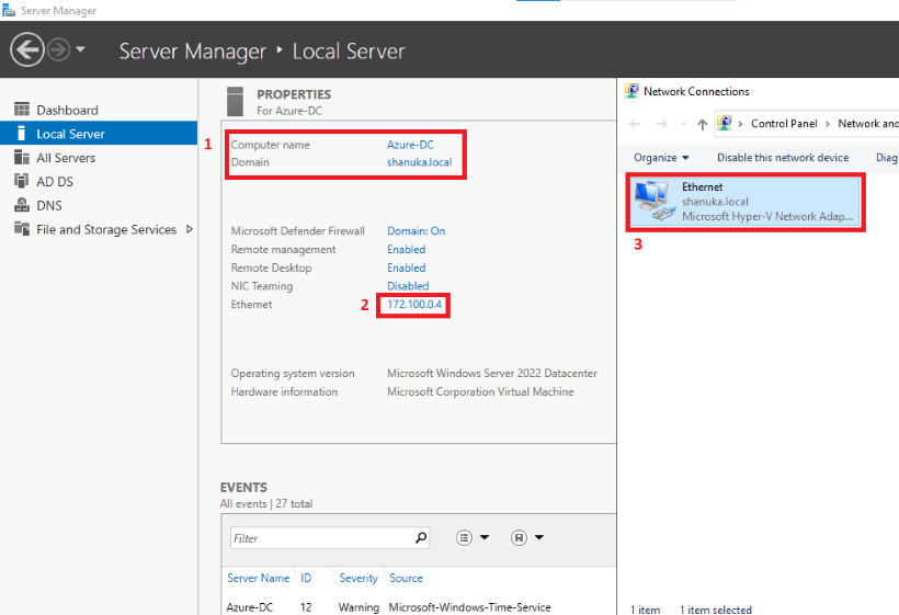 نحوه استقرار ADDS در Azure VM (IaaS) با استفاده از پورتال Azure