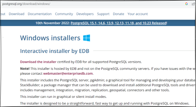پایگاه داده PostgreSQL را به صورت محلی تنظیم و نصب کنید