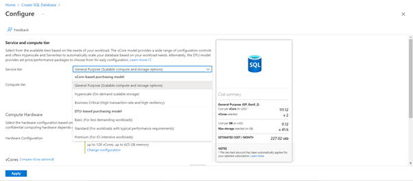 نحوه کار با Microsoft Azure Cloud SQL Service