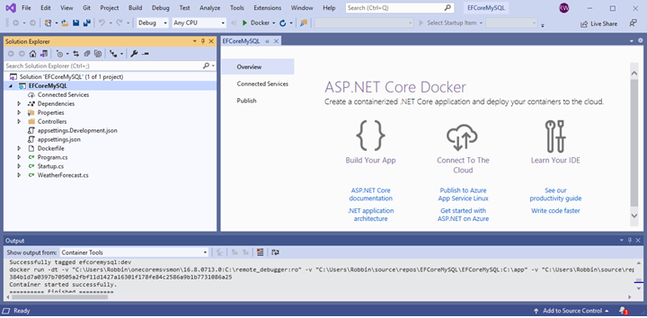 استفاده از Entity Framework Core 5.0 در NET Core 3.1 با پایگاه داده MySQL توسط Code-First Migration در Visual Studio 2019 برای یک برنامه API های راحت
