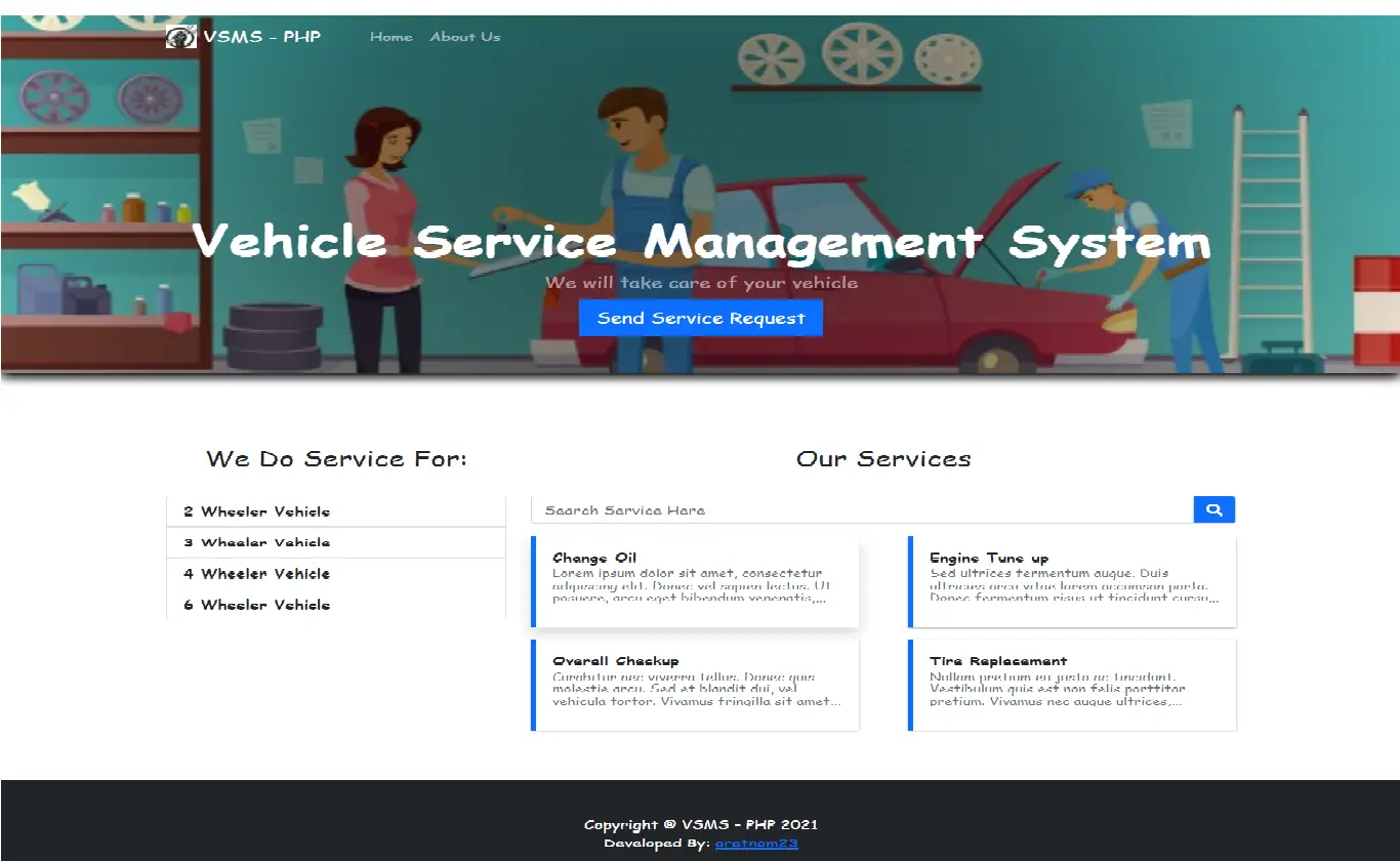 سیستم مدیریت خدمات خودرو