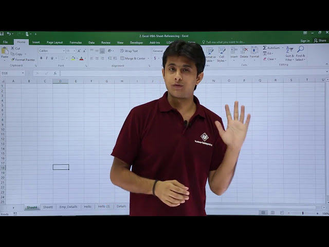 فیلم آموزشی: Excel VBA - تغییر رنگ برگه برگه با زیرنویس فارسی