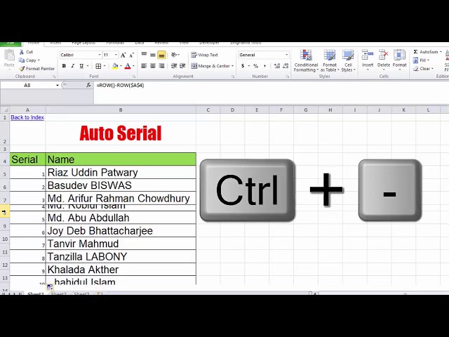 فیلم آموزشی: آموزش اکسل Bangla 48 : سریال خودکار با عملکرد ردیف و ستون در Microsoft Excel برای پیشرفته