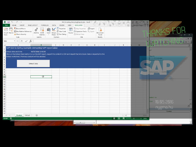 فیلم آموزشی: SAP GUI Scripting - داده های گزارش SAP را در اکسل استخراج کنید با زیرنویس فارسی
