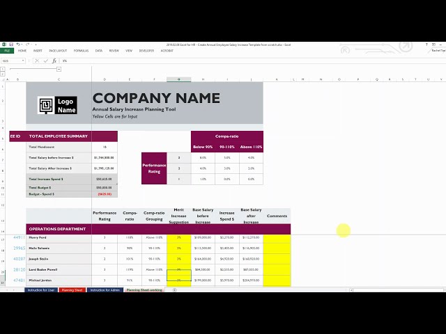 فیلم آموزشی: نحوه ایجاد الگوی افزایش حقوق سالانه کارکنان - Excel for HR با زیرنویس فارسی