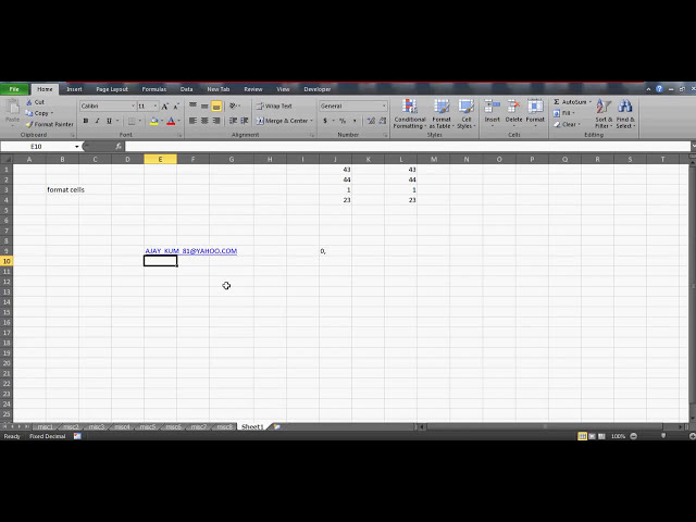 فیلم آموزشی: آموزش Excel- Video 36- سلول‌ها را قالب‌بندی کنید که صفرهای انتهایی را حذف می‌کنند با زیرنویس فارسی