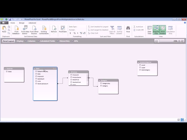 فیلم آموزشی: Excel 2013 PowerPivot Basics 6: وارد کردن، فیلتر کردن، ویرایش از چندین منبع داده: Access، Excel، متن با زیرنویس فارسی