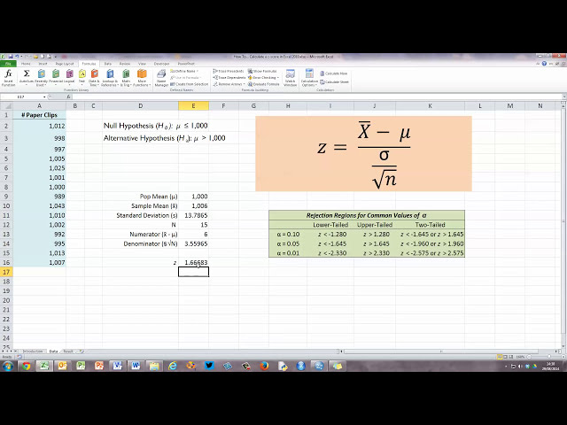 فیلم آموزشی: نحوه ... محاسبه آمار z در اکسل 2010 با زیرنویس فارسی