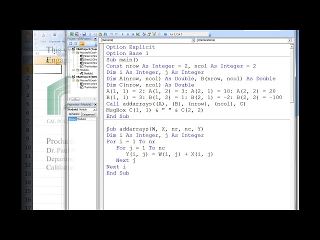 فیلم آموزشی: Excel VBA مبحث 9.3 - انتقال آرایه ها به رویه ها با زیرنویس فارسی
