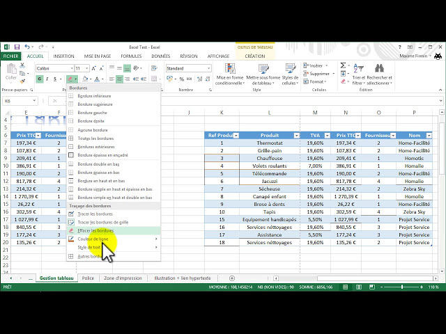 فیلم آموزشی: Ajouter des bordures dans Excel 2013 با زیرنویس فارسی
