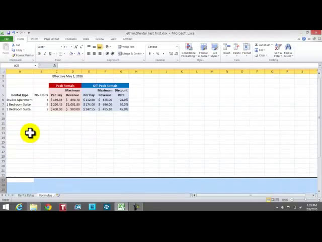 فیلم آموزشی: Excel 2013-نرخ اجاره خانه مهمان - صفحه 442 با زیرنویس فارسی