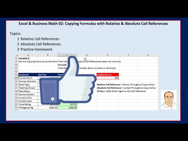 فیلم آموزشی: Excel & Business Math 02: کپی کردن فرمول ها با مراجع نسبی و مطلق سلول با زیرنویس فارسی