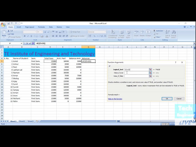 فیلم آموزشی: موجودی حسابداری را از طریق تابع IF در MS Excel پیدا کنید با زیرنویس فارسی