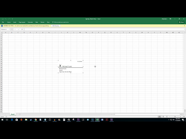 فیلم آموزشی: Excel 2016: نحوه اضافه کردن و ایجاد یک امضای دیجیتال با زیرنویس فارسی