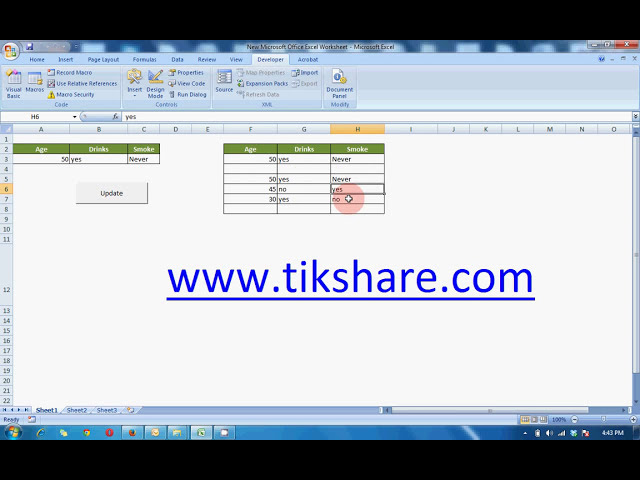 فیلم آموزشی: نحوه ایجاد یک پایگاه داده ساده در MS Excel برای ذخیره داده ها بدون هیچ کدنویسی با استفاده از ماکرو با زیرنویس فارسی