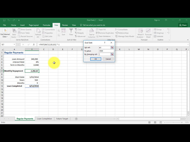 فیلم آموزشی: استفاده از Goal Seek در Microsoft Excel 2016 با زیرنویس فارسی