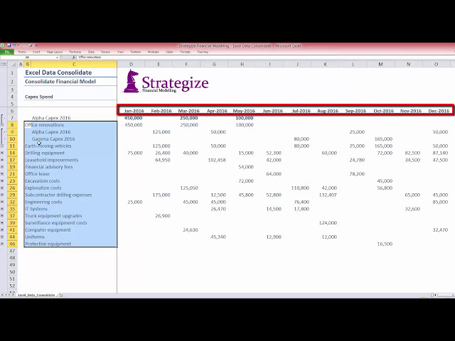 فیلم آموزشی: استفاده از Excel Consolidate در مدل سازی مالی با زیرنویس فارسی