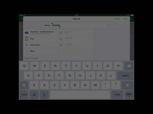 فیلم آموزشی: نحوه باز کردن فایل های iCloud در اکسل برای iPad با زیرنویس فارسی