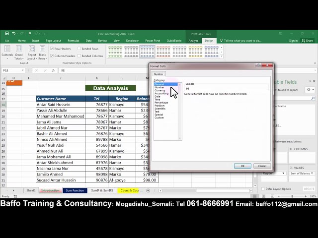 فیلم آموزشی: Excel Accounting 2016 #01 Introduction, Af-Somali