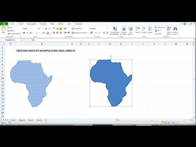 فیلم آموزشی: MS Excel: نحوه ایجاد نقشه با ویرایش Shapes را بیاموزید با زیرنویس فارسی