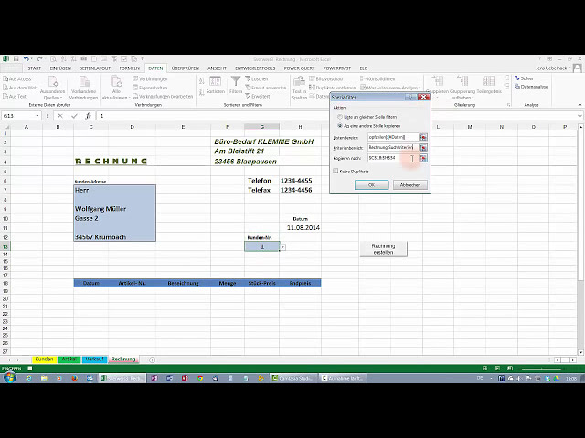 فیلم آموزشی: Excel - Tabellen، SVerweis، Spezialfilter، Makros، Rechnung erstellen با زیرنویس فارسی