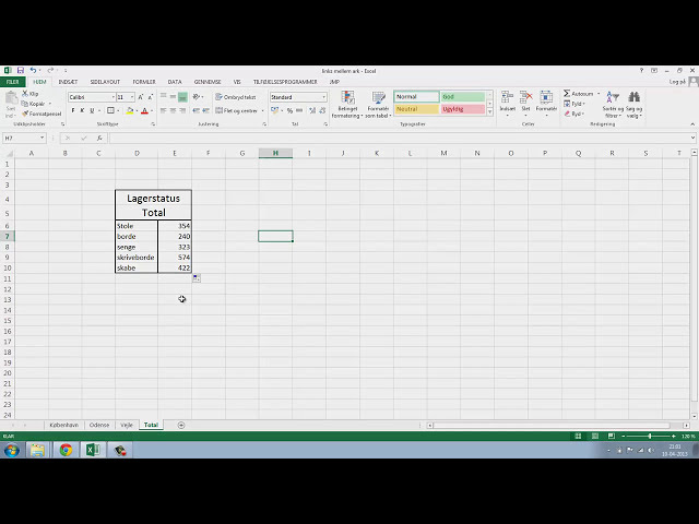 فیلم آموزشی: پیوندهای mellem ark i Excel