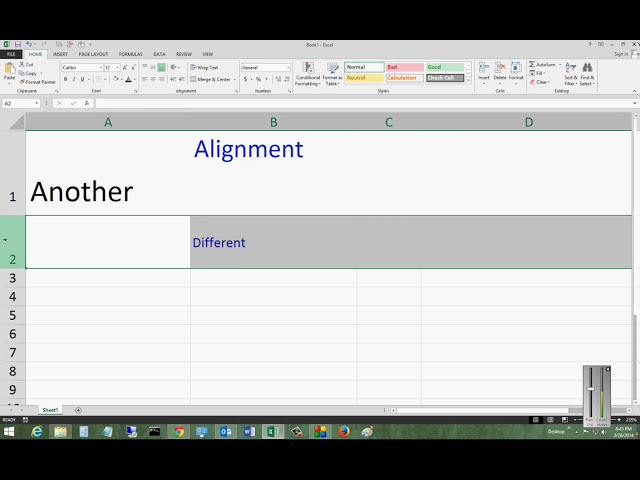 فیلم آموزشی: نحوه تراز خودکار داده های سلولی در Microsoft Excel 2013