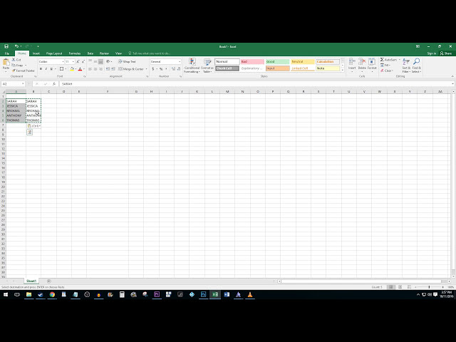 فیلم آموزشی: Excel 2016: چگونه یک ستون یا سلول را به حروف بزرگ/بزرگ تغییر دهیم با زیرنویس فارسی