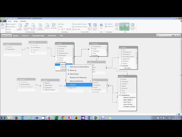 فیلم آموزشی: Excel 2013 Power BI Tools قسمت 14 - ایجاد سلسله مراتب در PowerPivot با زیرنویس فارسی