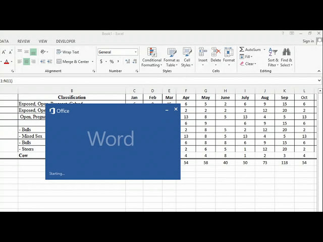 فیلم آموزشی: نحوه استفاده از Microsoft Excel برای ردیابی دامداری: MS Word و Excel با زیرنویس فارسی