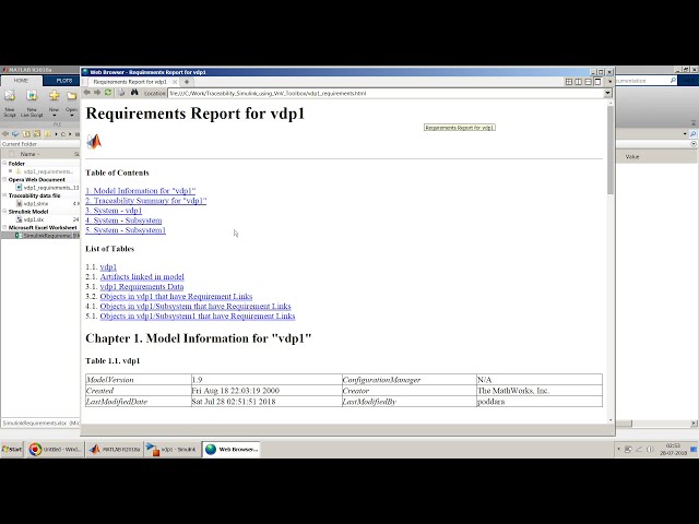 فیلم آموزشی: قابلیت ردیابی بین Simulink Model و Excel، Word یا DOOR با استفاده از جعبه ابزار SL Requirement (VnV) با زیرنویس فارسی