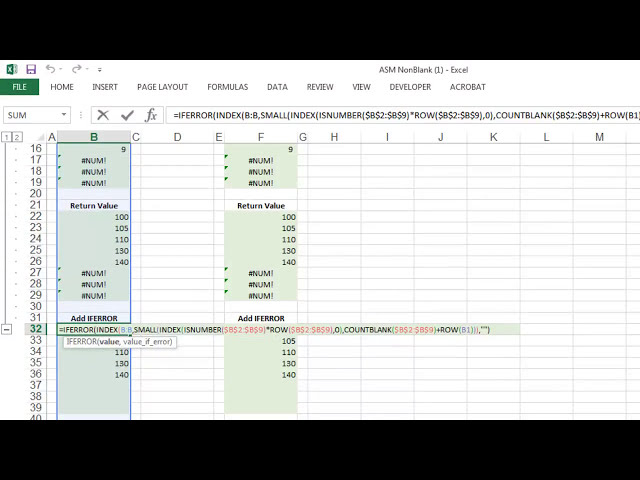 فیلم آموزشی: Excel: مقادیر NonBlank یا NonZero را از یک آرایه استخراج کنید با زیرنویس فارسی