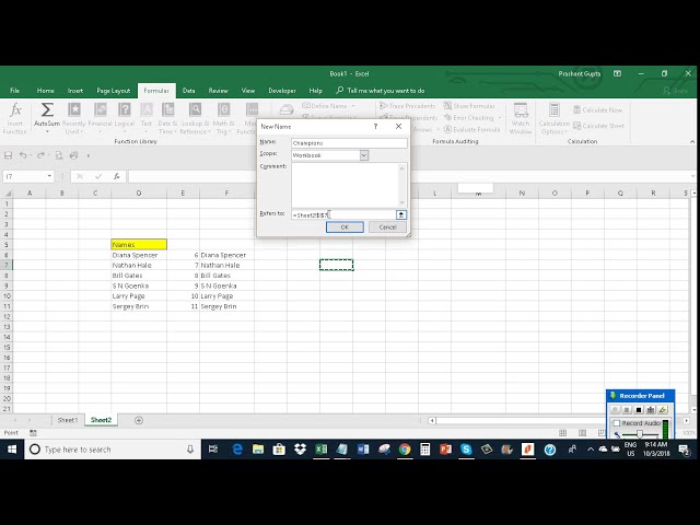 فیلم آموزشی: Excel: موارد استفاده شده را در لیست کشویی پنهان کنید