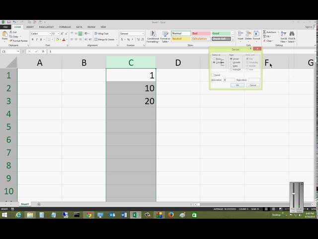 فیلم آموزشی: نحوه استفاده از دستور Fill Series در Microsoft Excel 2013 با زیرنویس فارسی
