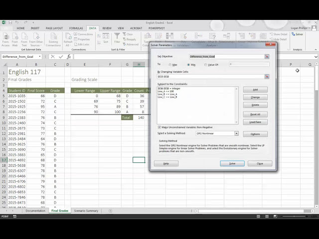 فیلم آموزشی: Excel Assignment 10 Case 2 How to Performing a What If Analysis