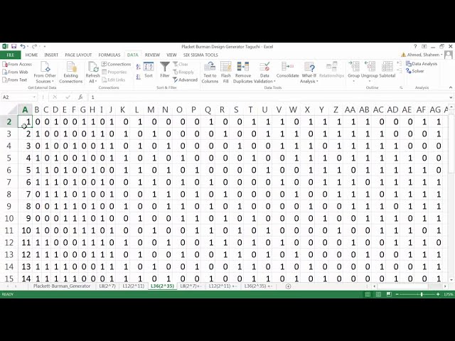 فیلم آموزشی: ساده ترین روش ساخت آرایه های متعامد (تاگوچی) روش طراحی فاکتوریل کسری در MS Excel با زیرنویس فارسی