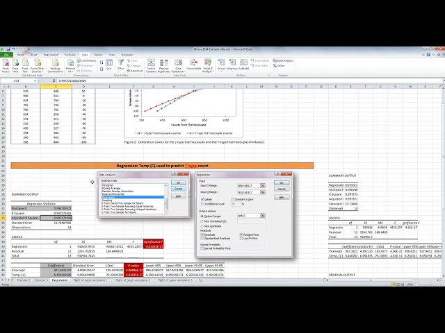 فیلم آموزشی: رگرسیون در اکسل با استفاده از افزونه Data Analysis Toolpak با زیرنویس فارسی