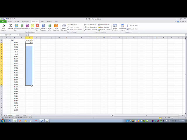 فیلم آموزشی: نحوه استفاده از تابع Excel-The PERCENTRANK.INC با زیرنویس فارسی