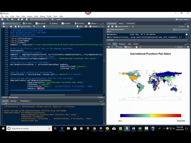 فیلم آموزشی: RStudio - نحوه ایجاد نقشه های جهان با داده های Excel و نقشه های rworld با زیرنویس فارسی